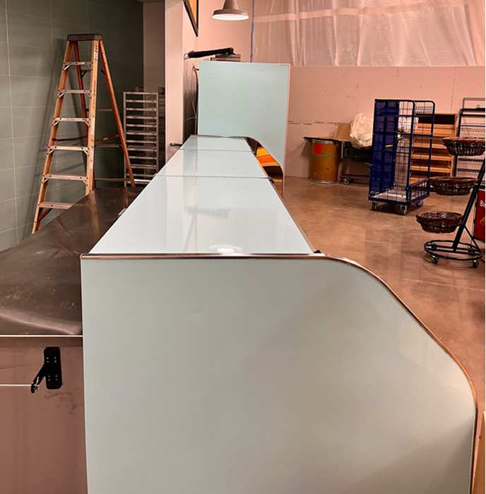 TOP White Display Case